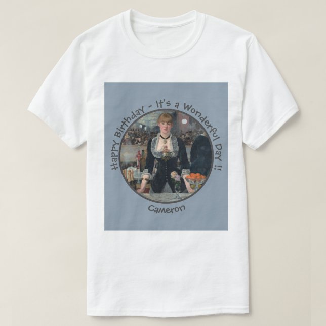 Manet Bar at the Folies-Bergère Party Collection T-Shirt (Design Front)