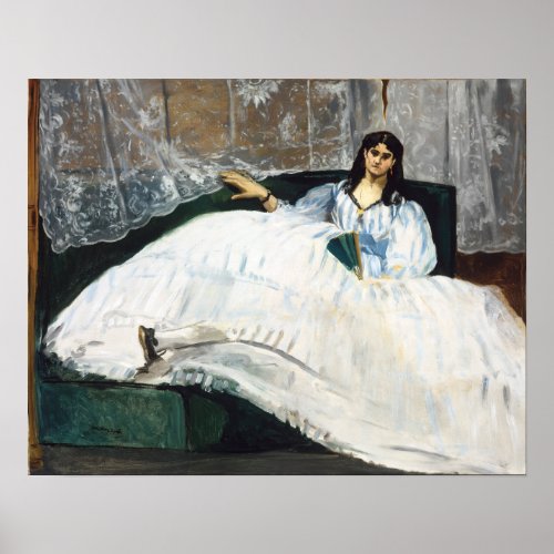 Manet _ Baudelaires Mistress Reclining Poster