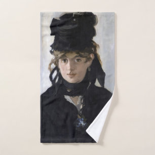 Manet - Berthe Morisot with a bouquet of violets Bath Towel Set