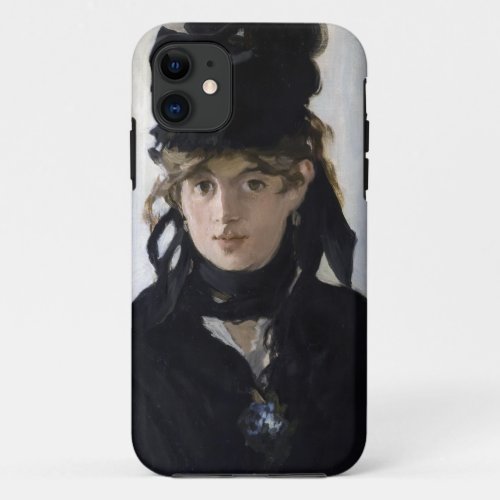 Manet _ Berthe Morisot with a bouquet of violets iPhone 11 Case