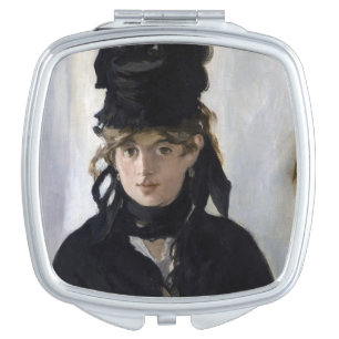 Manet - Berthe Morisot with a bouquet of violets Compact Mirror