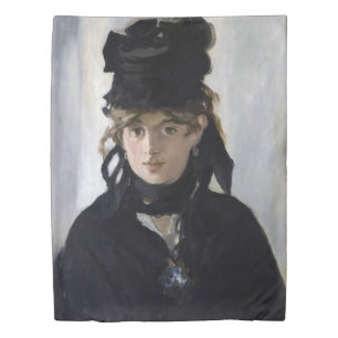 Manet - Berthe Morisot with a bouquet of violets Duvet Cover