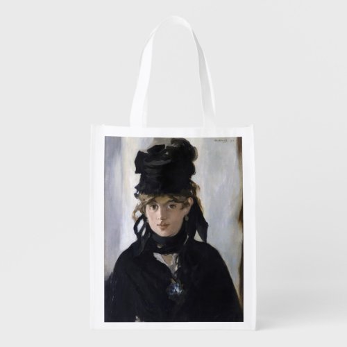 Manet _ Berthe Morisot with a bouquet of violets Grocery Bag