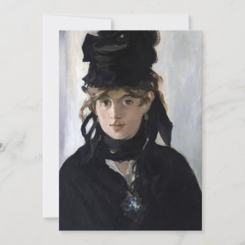 Manet _ Berthe Morisot with a bouquet of violets Invitation