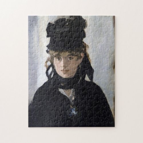Manet _ Berthe Morisot with a bouquet of violets Jigsaw Puzzle