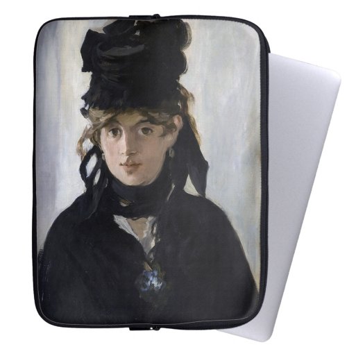 Manet _ Berthe Morisot with a bouquet of violets Laptop Sleeve