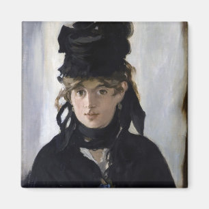 Manet - Berthe Morisot with a bouquet of violets Magnet