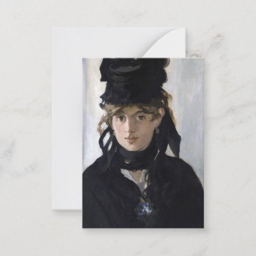 Manet _ Berthe Morisot with a bouquet of violets Note Card