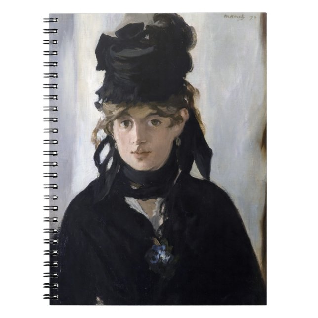 Manet - Berthe Morisot with a bouquet of violets Notebook (Front)