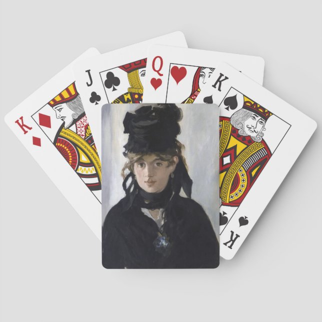 Manet - Berthe Morisot with a bouquet of violets Poker Cards (Back)