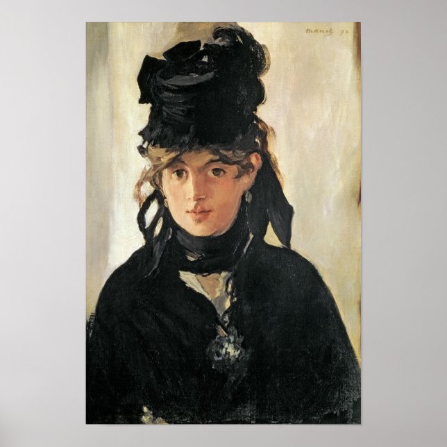 Manet | Berthe Morisot with a Bouquet of Violets Poster (Front)