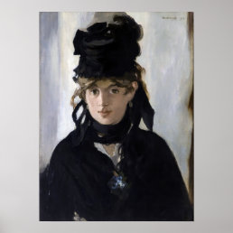 Manet - Berthe Morisot with a bouquet of violets Poster
