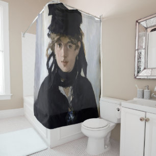 Manet - Berthe Morisot with a bouquet of violets Shower Curtain