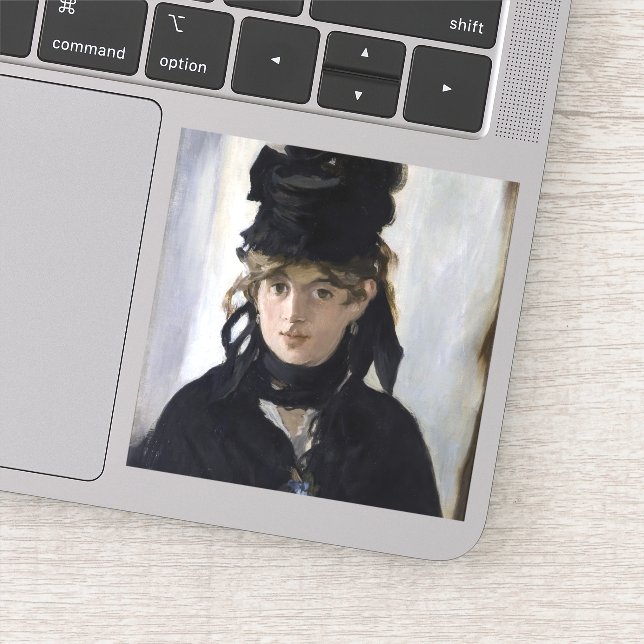 Manet - Berthe Morisot with a bouquet of violets Sticker (Detail)