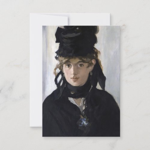 Manet _ Berthe Morisot with a bouquet of violets Thank You Card