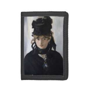 Manet - Berthe Morisot with a bouquet of violets Trifold Wallet