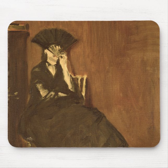 Manet | Berthe Morisot  with a Fan, 1872 Mouse Pad (Front)
