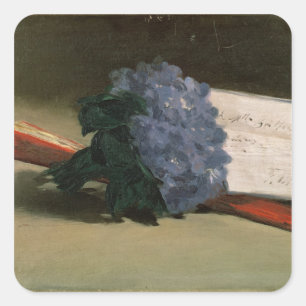 Manet Bouquet of Violets, 1872 Square Sticker