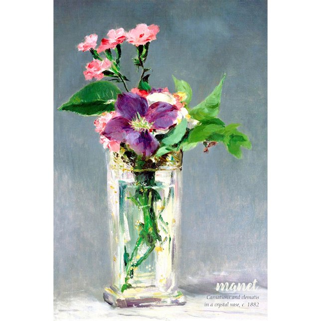 Manet Carnations clematis CC1240 Beautiful flowers Poster (Creator Uploaded)