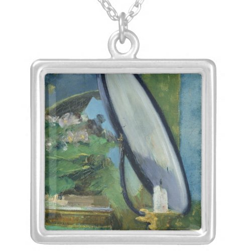 Manet  Detail from the painting Nana 1877 Silver Plated Necklace