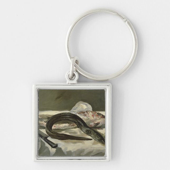 Manet | Eel and Red Mullet, 1864 Keychain (Front)