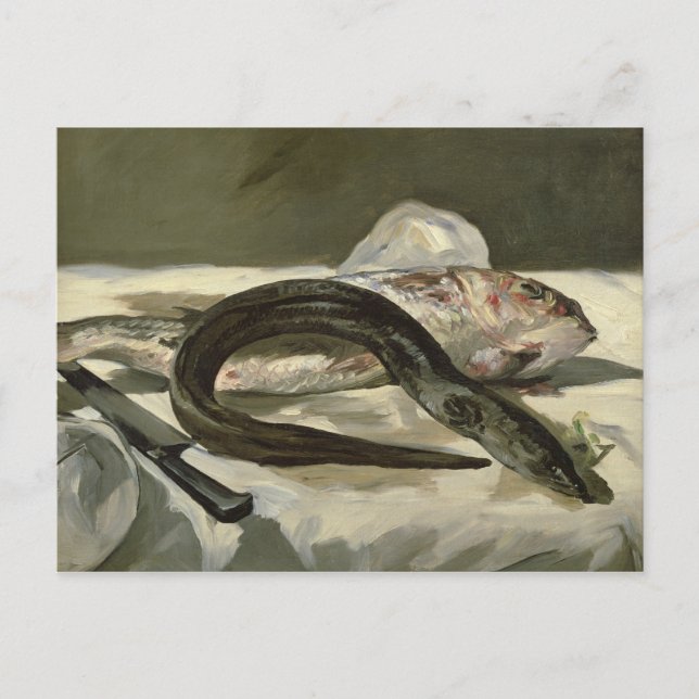 Manet | Eel and Red Mullet, 1864 Postcard (Front)