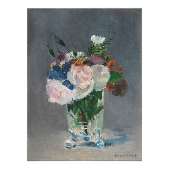 Manet | Flowers in a Crystal Vase, c.1882 Poster (Front)