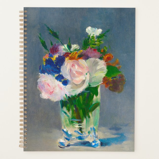 Manet Flowers in a Crystal Vase Planner (Front)
