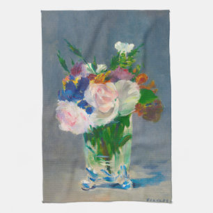 Manet Flowers in a Crystal Vase Towel