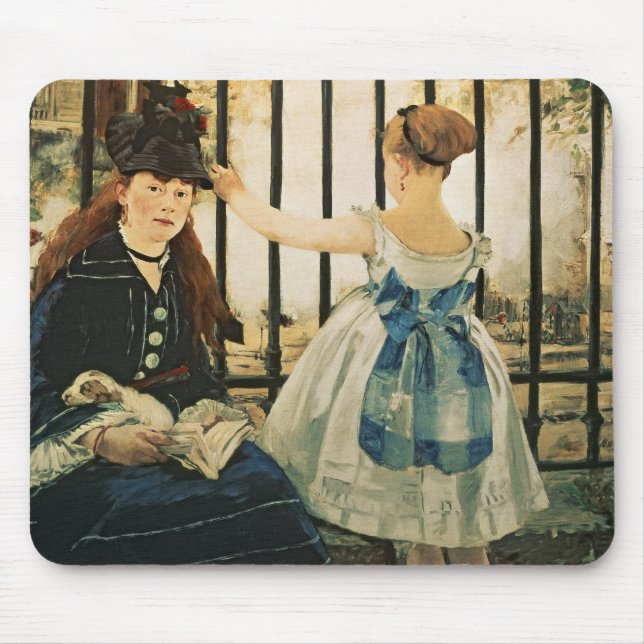Manet | Gare St. Lazare, 1872-3 Mouse Pad (Front)