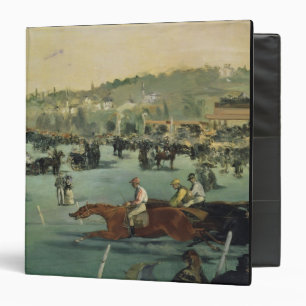 Manet Horse Racing, 1872 3 Ring Binder