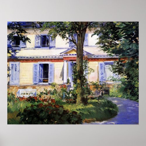 Manet _ House At Rueil 1882 Poster