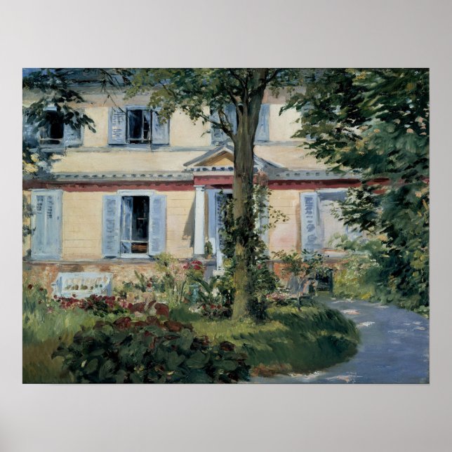 Manet - House At Rueil Poster (Front)