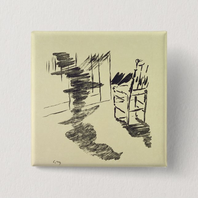 Manet | Illustration for 'The Raven' Button (Front)