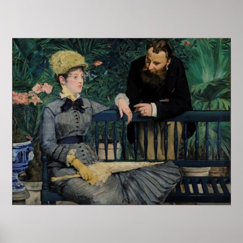 Manet _ In Conservatory _ HQ Poster