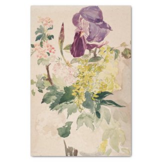 Manet Iris Antique Print Tissue Paper