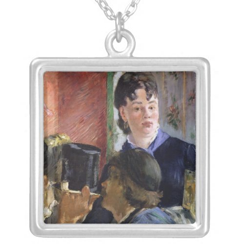Manet  La Serveuse de Bocks 1878_79 Silver Plated Necklace