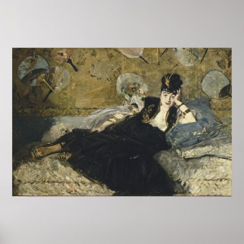 Manet _ Lady With Fans Nina De Calais Poster