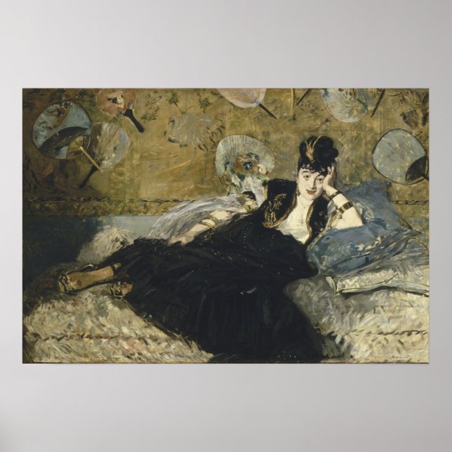 Manet - Lady With Fans, (Nina De Calais) Poster (Front)