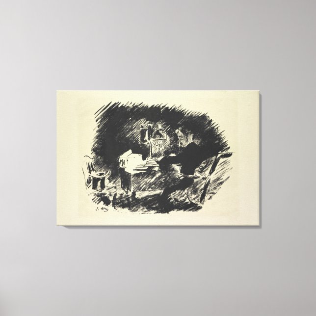 Manet | Le Corbeau , 1875 Canvas Print (Front)