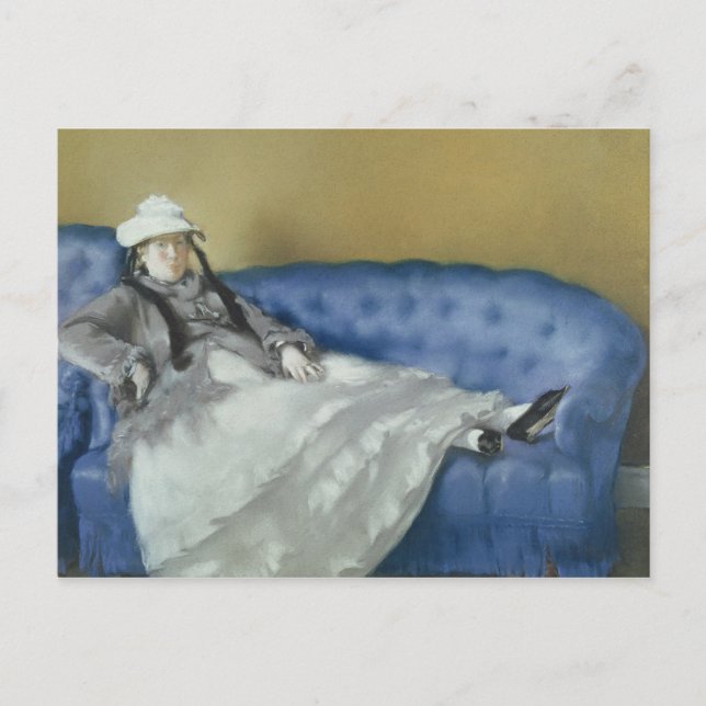 Manet | Madame Manet on a Blue Sofa, 1874 Postcard (Front)