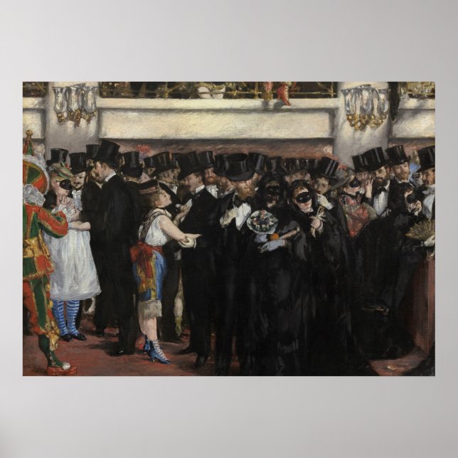 Manet | Masked Ball at the Opera, 1873 Poster (Front)
