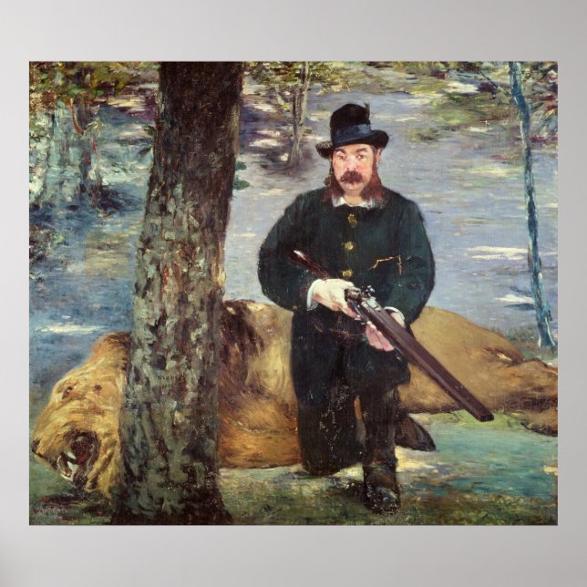 Manet | Pertuiset, Lion Hunter, 1881 Poster (Front)