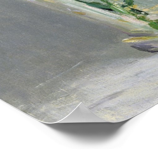 Pinks and Clematis in a Crystal Vase, 1882 Poster Zazzle