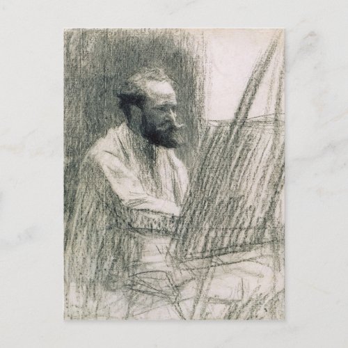 Manet  Portrait of Edouard Manet  at his Easel Postcard