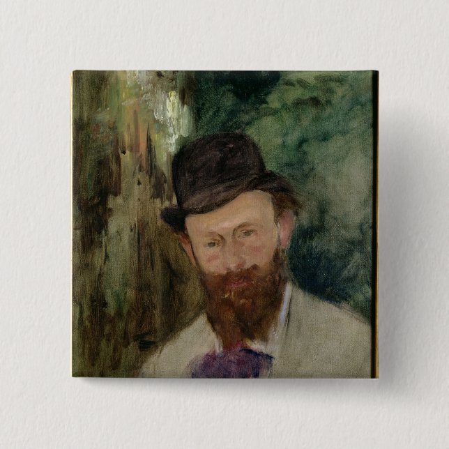 Manet | Portrait of Edouard Manet  c.1880 Pinback Button (Front)