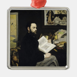 Manet Portrait of Emile Zola 1868 Metal Ornament