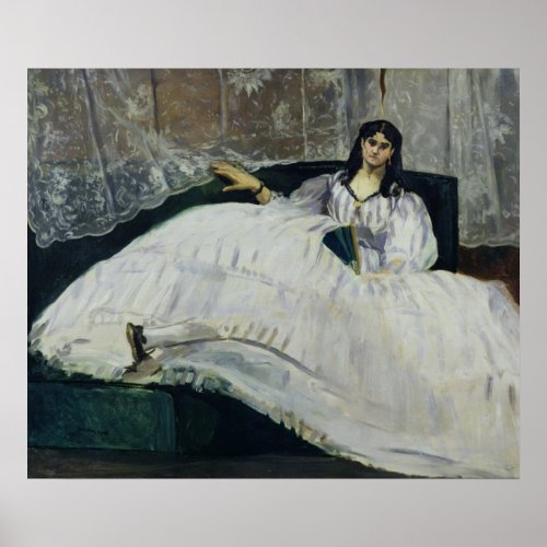 Manet  Portrait of Jeanne Duval 1862 Poster