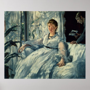 Manet Reading, 1865 Poster