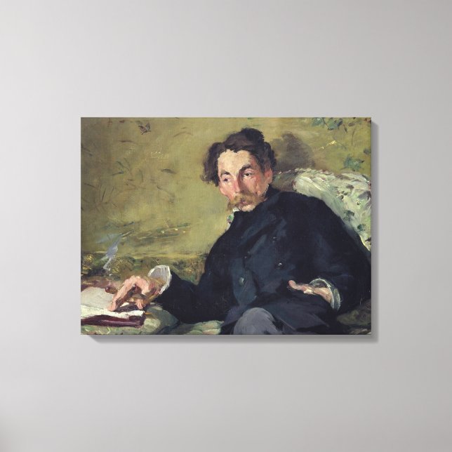 Manet | Stephane Mallarme  1876 Canvas Print (Front)